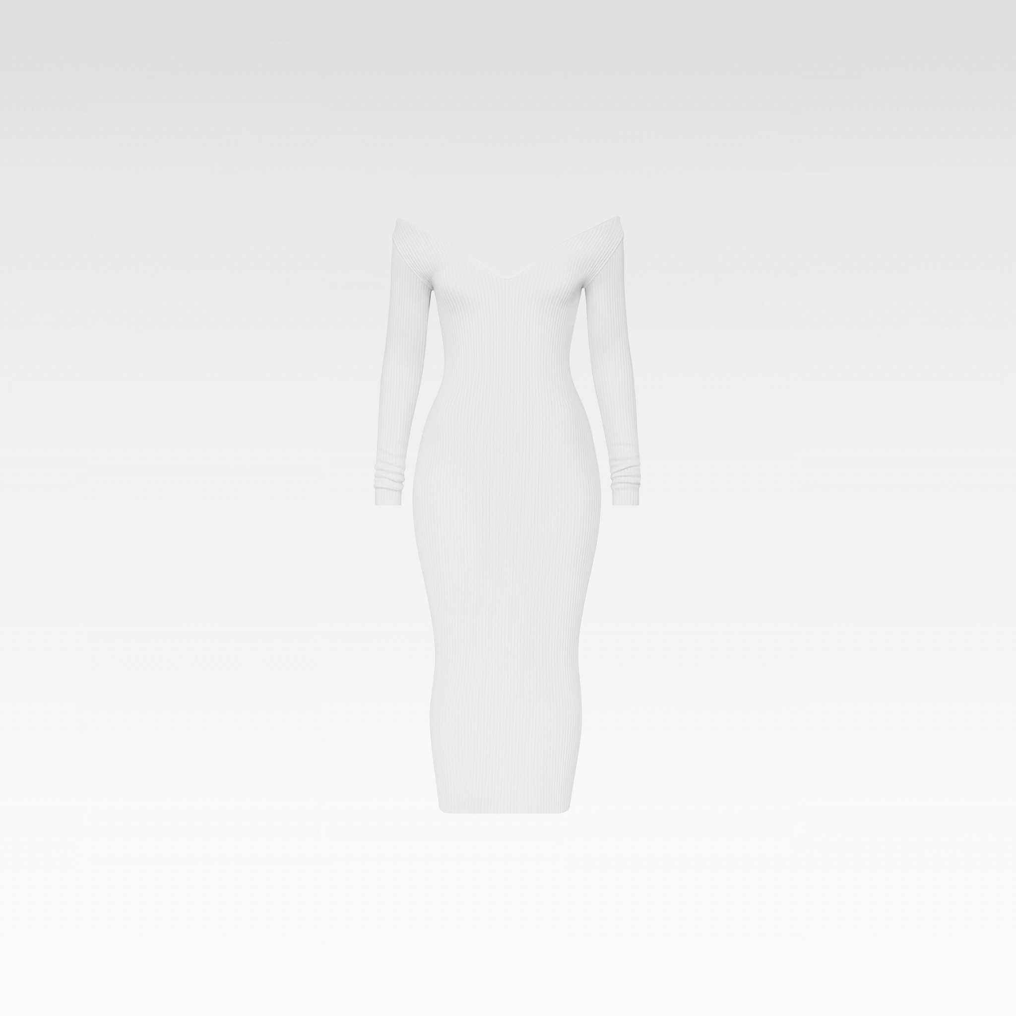 White long-sleeve top on a light gray background